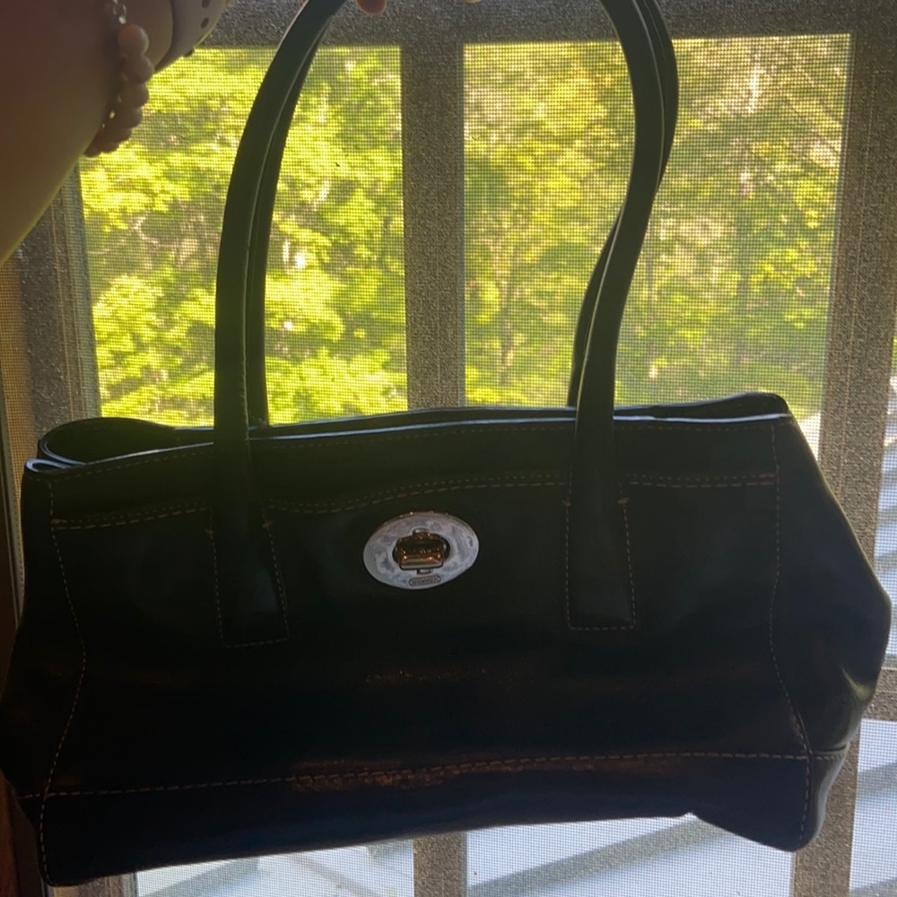 black coach bag